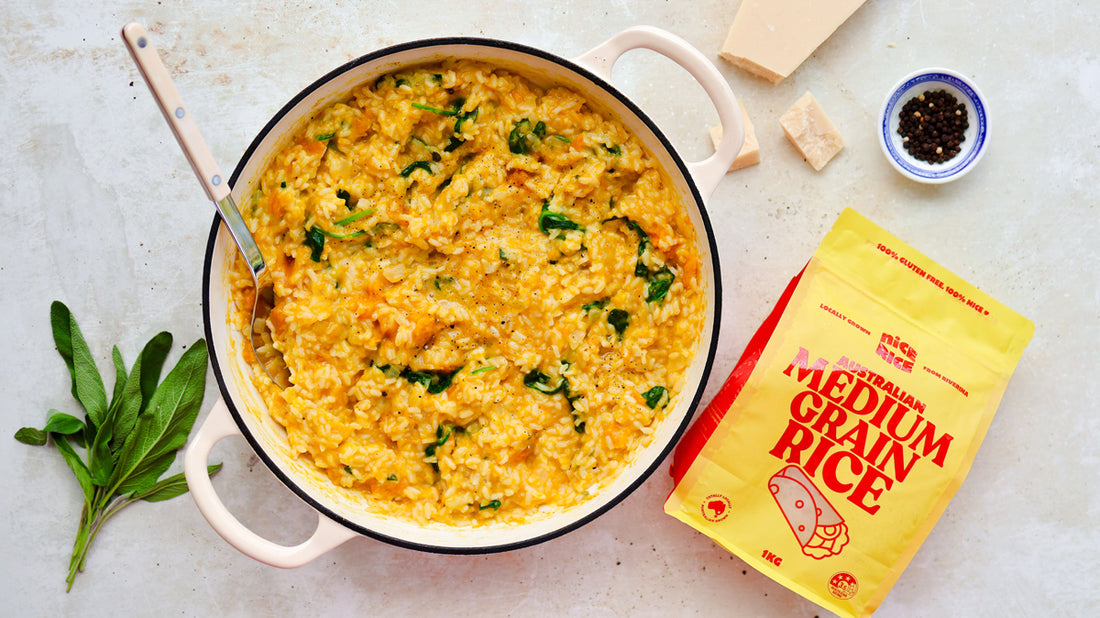 Baked Pumpkin Risotto – Nice Rice Aus